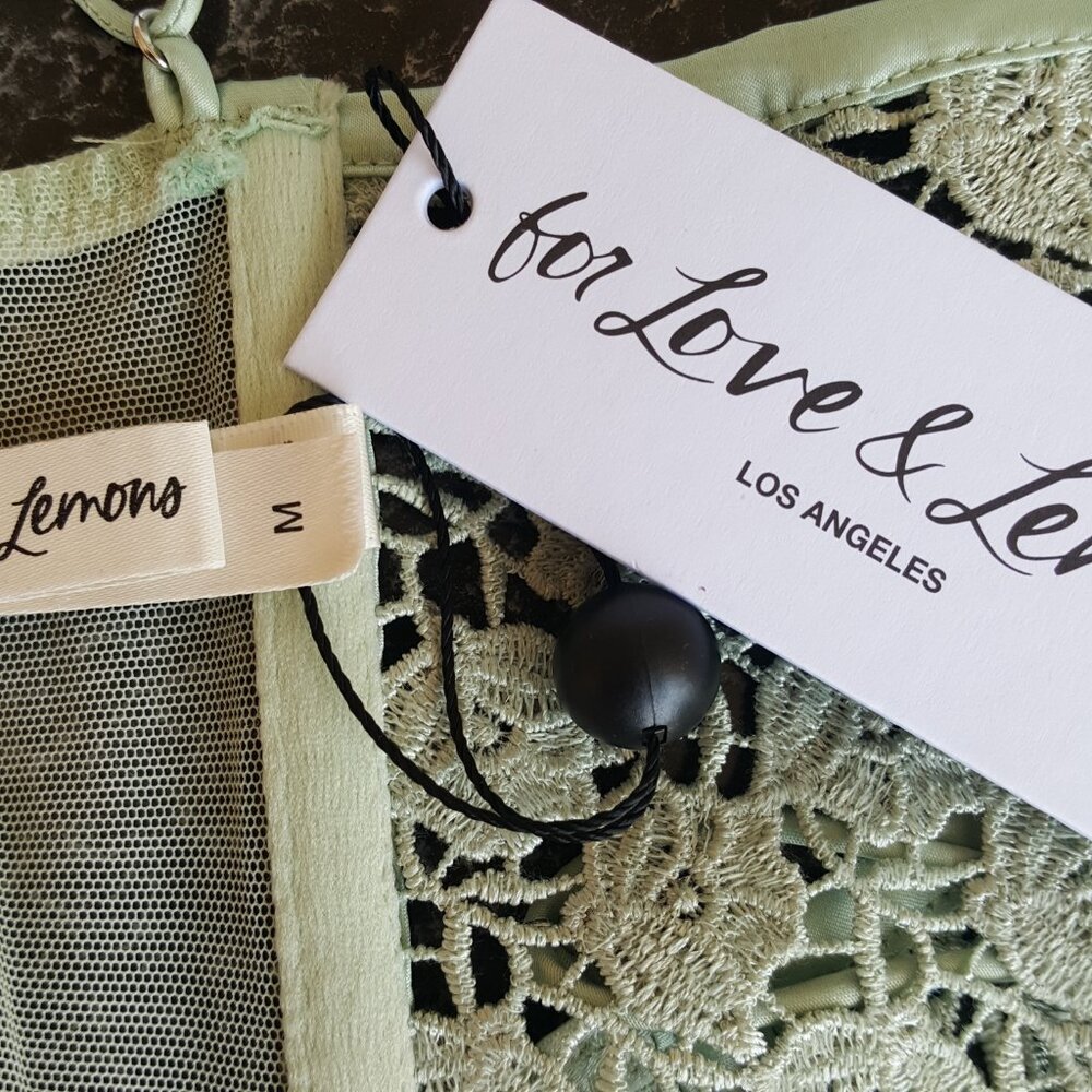 FOR LOVE AND LEMONS  !  Lace Bustier/Bra With Crystal  ( M ) - Picture 4 of 8